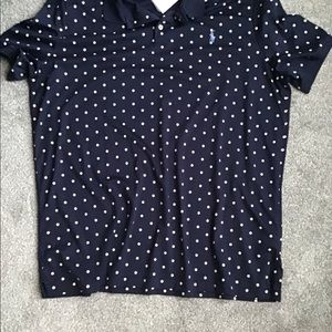 Polo Ralph Lauren Mens SS Shirt Xl Blu/polka dot